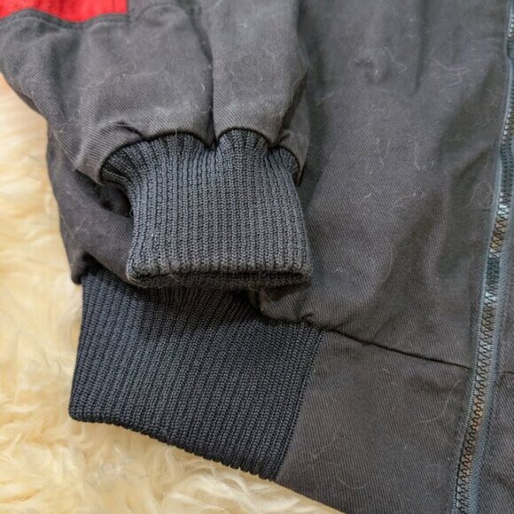 Nike White Label Canvas Large Swoosh Rod Black Baseball All Star Game Jacket L - Picture 3 of 9